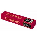 Domino společenská hra dřevo 55ks v krabičce 23,5x3,5x5cm