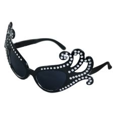Karnevalové brýle Lady G černé