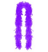 Boa fialové s peřím 180 cm