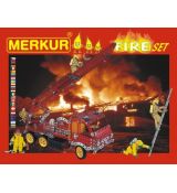 Stavebnice MERKUR FIRE Set 20 modelů 708ks 2 vrstvy v krabici 36x27x5,5cm