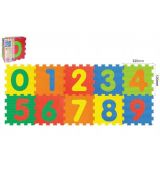 Pěnové puzzle Číslice 32x32x1cm 10ks v sáčku 10m+