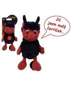 Čert Hubert plyš 15cm česky mluvící na baterie 12m+