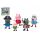 Prasátko Peppa/Peppa Pig plast set 5 figurek v maškarních šatech v krabičce 16x15x4,5cm