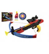 Kuše + šípy + terč plast 48cm v krabici