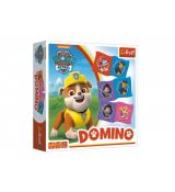 Domino papírové Paw Patrol/Tlapková patrola 28 kartiček společenská hra v krabici 20x20x5cm