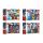 Minipuzzle 54 dílků Avengers/Hrdinové 4 druhy v krabičce 9x6,5x4cm 40ks v boxu