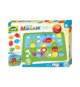 Mozaika klobouček příroda 3,2cm hladký 36ks + předlohy 7ks pro nejmenší v krabici 33x24x4cm 24m+