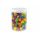 Hrací kostky barevné dřevo společenská hra 16mm 150 ks v plastové dóze 10x14cm