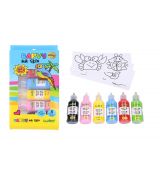 Barvy na sklo glitter 5+1 22ml